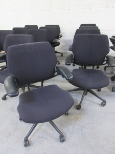 lot 12 image: FREEDOM ADJUSTABLE OFFICE CHAIRS BY HUMAN SCALE