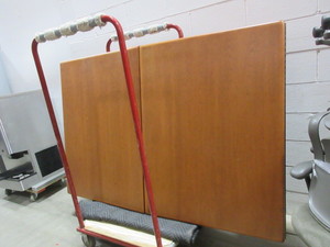 lot 24 image: CONFERENCE ROOM CABINET STYLE WHITE BOARD