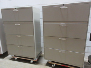 lot 31 image: OFFICE SPECIALTY 4 DRAWER LATERAL FILES