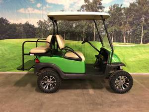 2013 Synergy Green Lifted Four Passenger Club Car Precedent Golf Cart