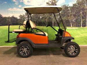 2013 Atomic Orange Metallic Club Car Precedent Golf Cart