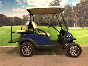 2013 Blue Lifted Four Passenger Club Car Precedent Golf Cart