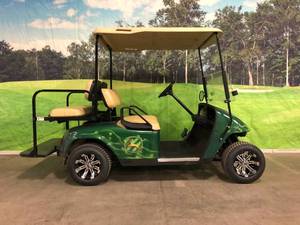2012 Green Flame Deere EZ-GO Four Passenger Golf Cart