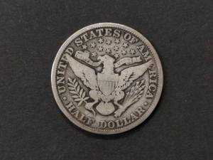 1909 Barber Silver Half Dollar...