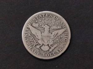 1912 D Barber Silver Half Dollar...