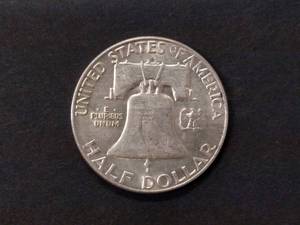 1953 D Franklin Silver Half Dollar...