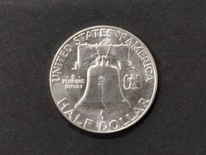 1962 D AU Franklin Silver Half Doll...
