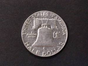 1963 D Franklin Silver Half Dollar...