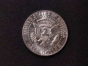 1964 AU Kennedy Silver Half Dollar...