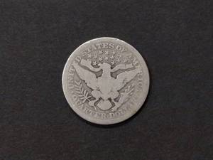 1915 D Barber Silver Quarter...