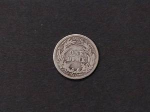 1909 D Barber Silver Dime...