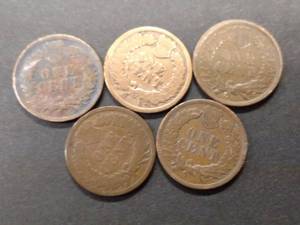 (5) Indian Head Cents...