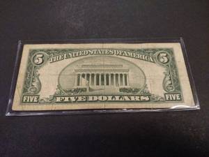 1953 B Five Dollar Silver Certifica...