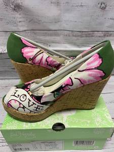 lot 42 image: Ed Hardy Size 6 Cerra Heels $129 retail