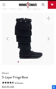 lot 69 image: Minnetonka Moccasins Womens Size 10 Slayer Boots $103 retail