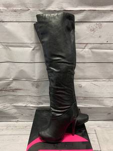lot 49 image: Michael Antonio Size 6.5 Black Halpern Boots $129 retail