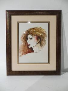 Watercolor Portrait of Woman
