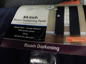 lot 20 image: black-out panels, sheers, and drape...