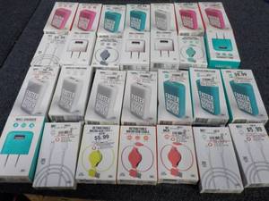 lot 25 image: Wall chargers, USB cables, and 4000...