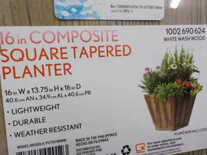 lot 63 image: set of 2 white washed wood 16 comp...