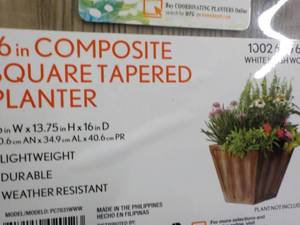 lot 64 image: set of 2 white washed wood 16 comp...