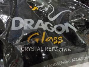 lot 73 image: 10 lb. bag dragon glass...