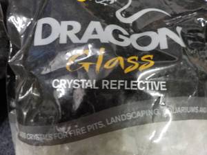 lot 76 image: 10 lb. bag dragon glass...