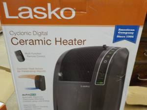 lot 105 image: Lasko Cyclonic digital ceramic heat...