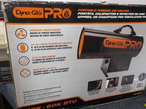 lot 121 image: Dyna-Pro portable forced air heater...