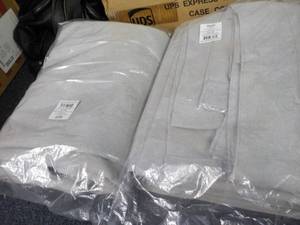 lot 154 image: set of 2 50 wide x 108 high linen...