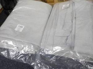 lot 155 image: set of 2 50 wide x 108 high linen...