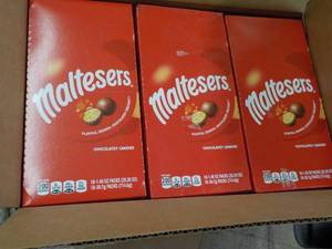 lot 185 image: case of 9 cartons Maltesers 18 pack...