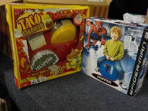 lot 201 image: Taco Takeover and Spiderman 3 Hoppe...