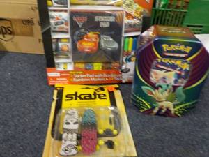 lot 206 image: Pokemon, stickers and skate...