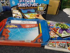 lot 208 image: Smart Sketcher, Spiderman, and Cray...
