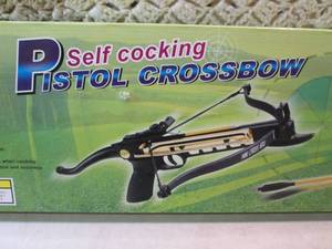 lot 123 image: 80 Pound Self Cocking Pistol Crossb...