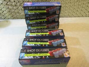 lot 126 image: Lot of 6 Ice Shot Glass Making Kits...
