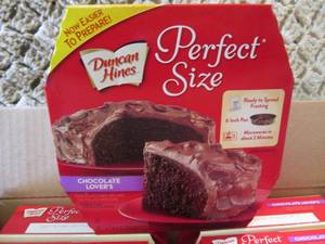lot 165 image: Duncan Hines Perfect Size Chocolate...