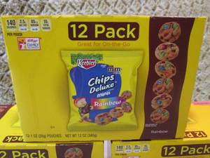 lot 178 image: 3 Boxes of Chips Deluxe Minis Rainb...