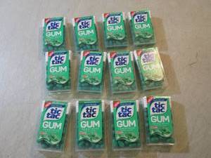 lot 219 image: 12 Packs of Tic Tac Spearmint Gum B...