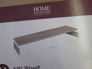 2- 48 inch Shelves Textured Platinu...