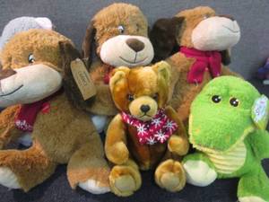 6 Plush Animals...