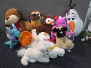 Large Lot of Assorted Plush Toys...