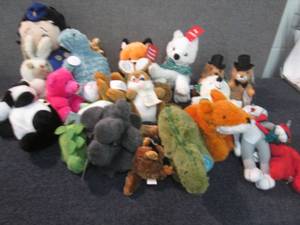 Large Lot of Assorted Plush Toys...