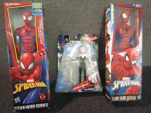 3 Spiderman Action Figures Z3...