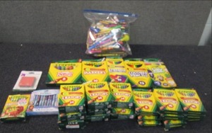 Large Lot of Crayons, Colored Penci...