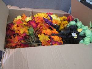 Box of Artificial Flowers...