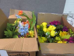 2 Boxes of Artificial Flowers...
