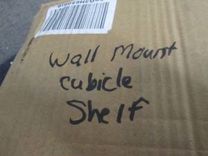 Wall Mount Cubicle Shelf - assembly...