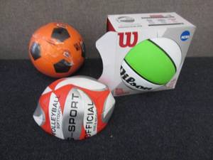 Volleyball. Basketball, Soccer Ball...